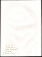 Kádár(1984-2016): Erotika, 4 db fotó, hátoldalon feliratozva, 39×29 cm