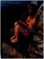 Kádár(1984-2016): Erotika, 4 db fotó, hátoldalon feliratozva, 39×29 cm