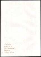 Kádár(1984-2016): Erotika, 4 db fotó, hátoldalon feliratozva, 39×29 cm