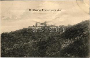 Zboró, Zborov; II. Rákóczi Ferenc egykori lakóhelye, várrom. Holénia Béla kiadása, Divald / castle ruins (fl)