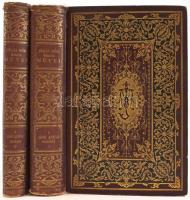 Jókai Mór: A jövő század regénye I-II. köt.Jókai Mór összes művei LII-LIII. köt. Bp., 1896., Révai. Kiadói aranyozott egészvászon-kötés, Gottermayer-kötés, kopott borítóval, laza fűzéssel, az I. kötet gerincén kis sérüléssel.