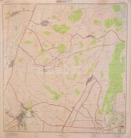 2 db nagyméretű zengőtornyai katonai térkép