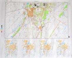 Kecskemét katonai térkép, 2 db