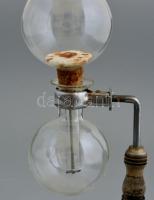 Régi, üveges Mocca kávéfőző készülék. 33 cm