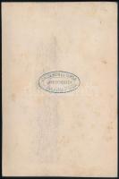 cca 1870-1880 Budapest, budavári sikló, keményhátú fotó Calderoni és Társa műterméből, 16×10,5 cm