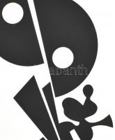 Joseph Kádár (1936-2019): Hommage Bartók. Szitanyomat, papír, jelzett, 40x27 cm