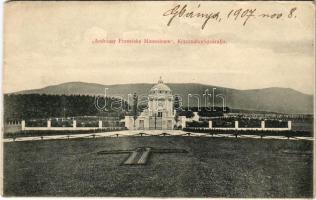 1907 Krasznahorkaváralja, Krásnohorské Podhradie; Andrássy Franciska Mauzóleum / Andrássy mausoleum (EM)
