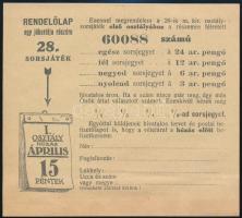 Bekő Bank Rt. M. Kir. Osztálysorsjegy Főelárusítóhely Budapest VI. Andrássy út szórólap irredenta gr...