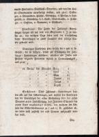 1809 Kivonat az ezüst váltópénzek bevezetéséről szóló pátensből, német nyelven