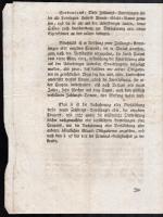 1809 Kivonat az ezüst váltópénzek bevezetéséről szóló pátensből, német nyelven