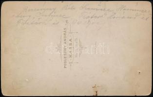cca 1900 Podleszny (Kassa): Berzeviczei és kakaslomnici Berzeviczy Béla (1870-1922) magyar huszártis...