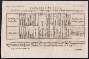 1811 Szeged, szökött rabok részletes leírása