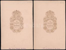 Ullrich Ágoston 48-as honvéd tüzértiszt és felesége, Gängel Mária (1885) Kozmata Ferenc két fotója 1...