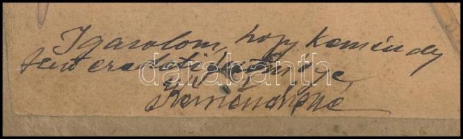 Kéméndy Jenő (1860-1925): Egyiptomiak, vegyes technika, papír kartonon, jelzés nélkül, körbevágott, ...