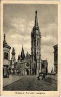 Budapest I. Koronázó templom, Mátyás templom, Szentháromság szobor, automobil (EK)