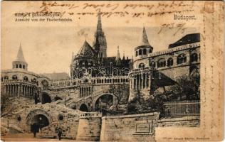 1903 Budapest I. Kilátás a Halászbástyáról. Divald Károly 201. sz. (r)