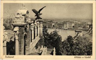 1942 Budapest I. Kilátás a várból, Lánchíd