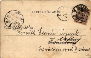 1901 Budapest I. Szent György tér, Honvédelmi Minisztérium. Divald Károly 195. sz. (apró szakadás / ...