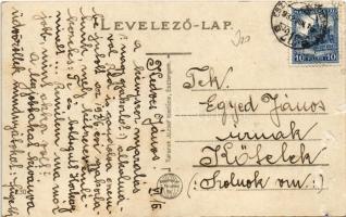 1932 Esztergom, látkép Párkányból, a trianoni határról nézve, Bazilika, "Franz Joseph I" g...