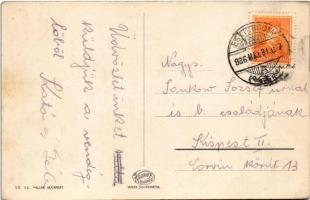 1936 Esztergom, Bazilika este, gőzhajó (EK)