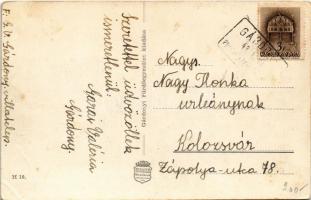 1943 Gárdony, Karsai cukrászda, Római katolikus iskola és templom, Grill, villatelep, Vasútállomás, ...