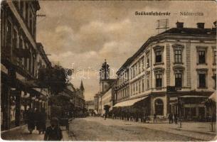 1917 Székesfehérvár, Nádor utca, üzletek (vágott / cut)