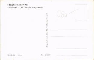 Székesfehérvár, utca, Szent István templom. Képzőművészeti Alap Kiadóvállalat