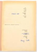 1963 Jencsó Miklós: Oldás és kötés. Technikai forgatókönyv.  Gépirat. 127p. Sérült gerincű, nyl kötésben.