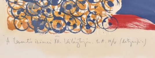 Swierkiewicz Róbert (1942-2019): A teremtés örömei XII. Világtojás, 1993. Jelzett. Művészpéldány E.A...