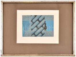 Deim Pál (1932-2016): Kis triptichon, 1983. Szitanyomat, papír, jelzett, számozott: 1/60. Üvegezett ...