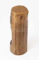 Szervátiusz Jenő (1903-1984): Madonna, Bronz, patinázott. Jelzés nélkül. 24,5 cm