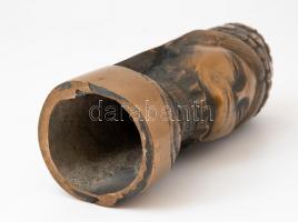 Szervátiusz Jenő (1903-1984): Madonna, Bronz, patinázott. Jelzés nélkül. 24,5 cm