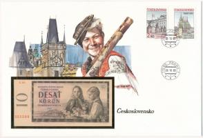 Csehszlovákia 1960. 10K felbélyegzett borítékban, bélyegzéssel T:I  Czechoslovakia 1960. 10 Korun in envelope with stamp and cancellation C:UNC