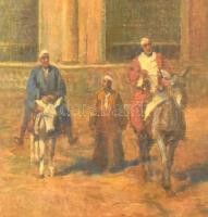 Cserna Károly (1867-1944): Kairo. Olaj, vászon, jelzett, fa keretben. 77×56 cm / Károly Cserna: Cair...