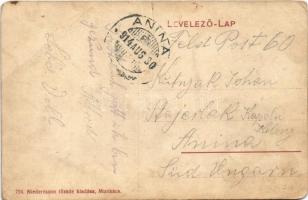 1914 Munkács, Mukacheve, Mukacevo; Városháza, Rosner Mór és Grünfeld W. üzlete. A jövőben montázs, N...