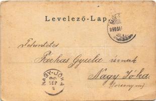 1899 (Vorläufer) Nagyszombat, Tyrnau, Trnava; Ferenc József tér, Gimnázium és árvaház, Alsó Hosszú é...