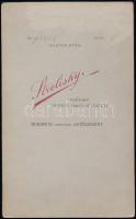 1909 Budapest, Strelisky Sándor (1851-1922) császári és magyar királyi udvari fényképész műtermében ...
