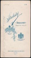 1899 Budapest, Strelisky Lipót (1807-1905) osztrák császári és magyar királyi udvari fényképész műte...