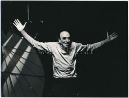 1972 Major Tamás (1910-1986) kétszeres Kossuth-díjas színművész, Keleti Éva felvétele, vintage fotó, feliratozva, 18x24 cm