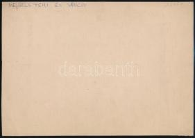 cca 1925 A felirat szerint Meisels Teri és Jancsi látható a vintage fotón, 13,8x19,2 cm, karton 20x2...