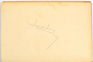 1936-ban, a berlini olimpián győztes magyar olimpikonok és híres színészek aláírásai, Heltai Jenő. A...