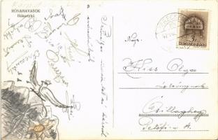 1942 Rónahavasok, Második világháborús katonai hókunyhó "csárda" felirattal, katonák ebédi...