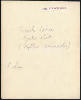 cca 1934 Kinszki Imre (1901-1945) budapesti fotóművész hagyatékából, pecséttel jelzett és a szerző á...