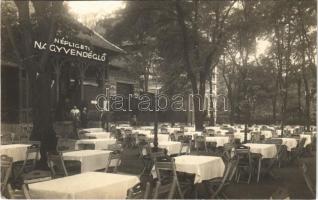 1937 Budapest IX. Népligeti nagyvendéglő, kert. photo