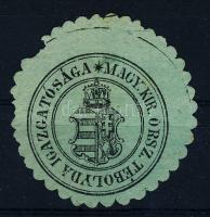 A Magyar Királyi Országos Tébolyda első pecsétbélyege