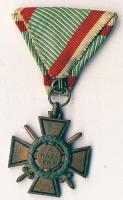 1942. Tűzkereszt kitüntetés I. fokozat, szalaggal, bronzolt hadifém T:2