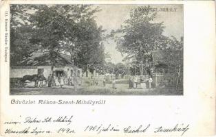 1901 Budapest XVI. Rákosszentmihály, Berger Péter vendéglője. Kieszer Nándor 111. (EK)