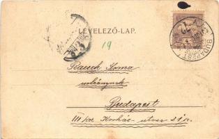 1901 Budapest XVI. Rákosszentmihály, Berger Péter vendéglője. Kieszer Nándor 111. (EK)