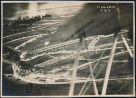 1917 Katonai felderítés, vintage fotó, 11,7x16,5 cm