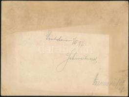 1897 Keményhátú, vintage katonai fotó feliratozva, 16,5x22 cm